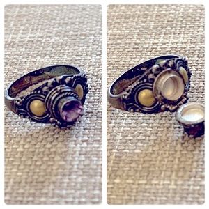 Medieval Style “Poison” Ring with Secret Compartment